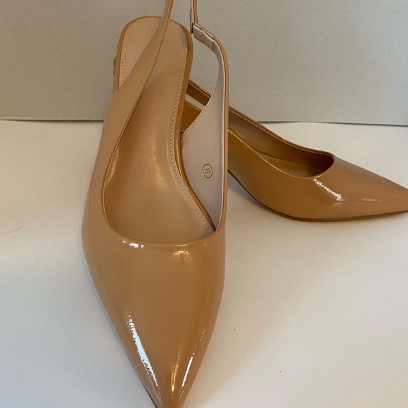 Jeimpoey Women’s Slingback chunky Heels pointed toe pump size 8 New in Box. - Picture 4 of 10